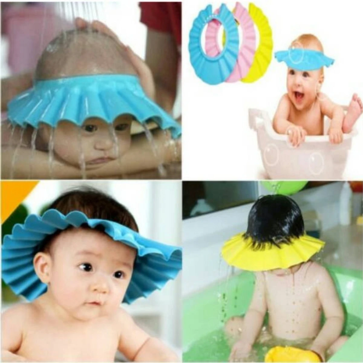 Children wash bath cap