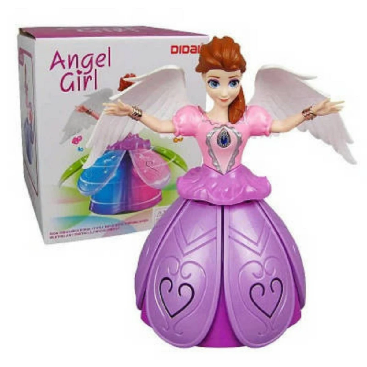 Dancing Doll Rotating Flashing Lights with Music doll for Girls