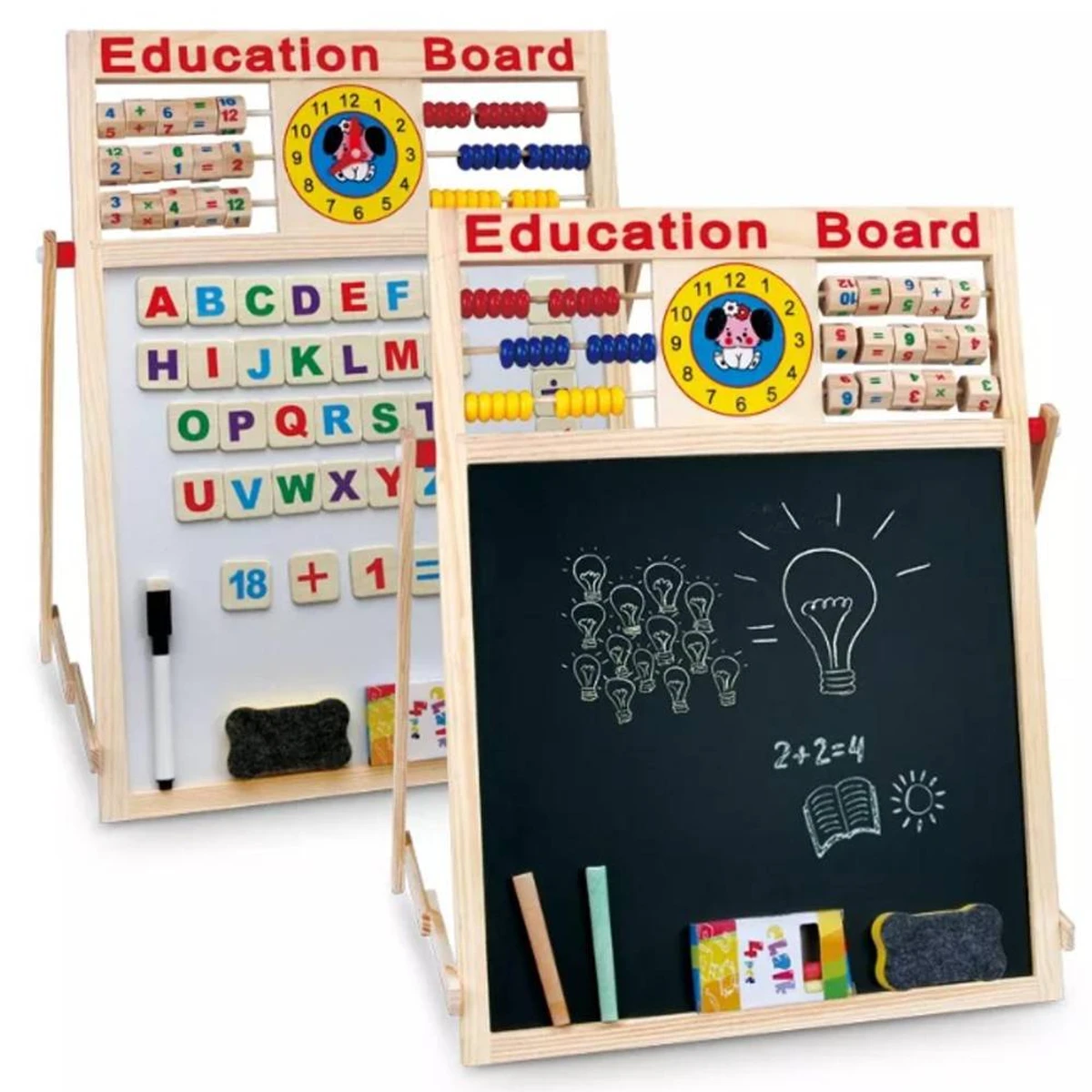 Educational Learning Board Multipurpose Double-Sided